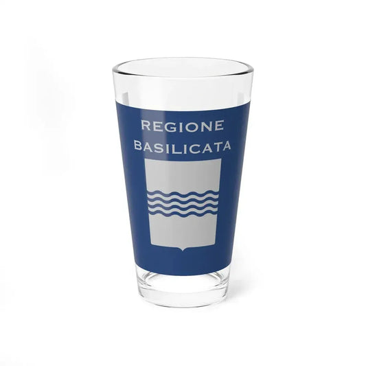 Flag of Basilicata Unofficial variant (Italy) Pint Glass 16oz 16oz - Go Mug Yourself