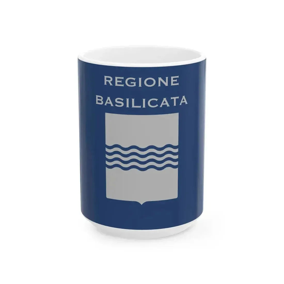 Flag of Basilicata Unofficial variant (Italy) White Coffee Mug 15oz - Go Mug Yourself