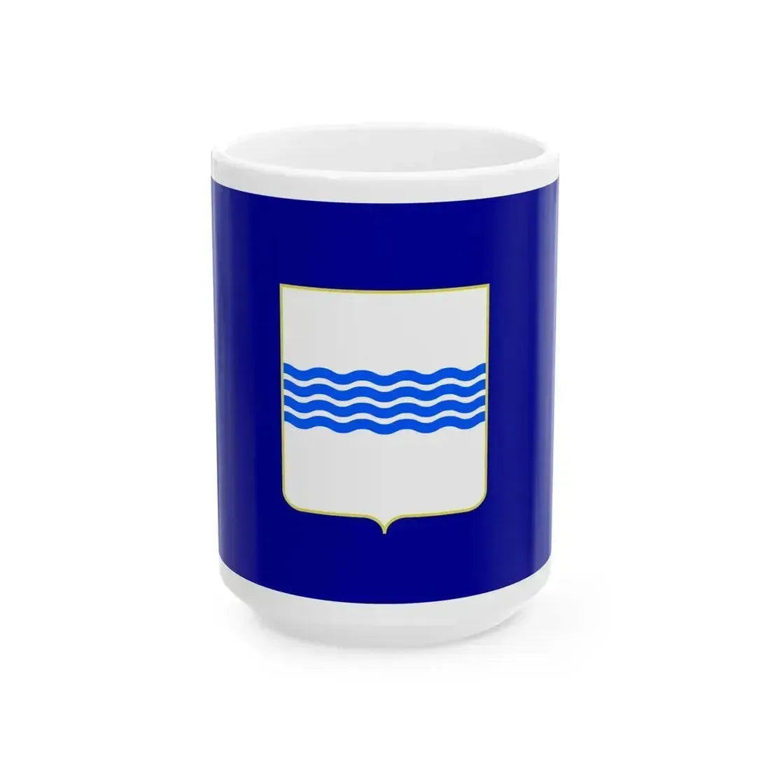 Flag of Basilicata Variant (Italy) White Coffee Mug 15oz - Go Mug Yourself