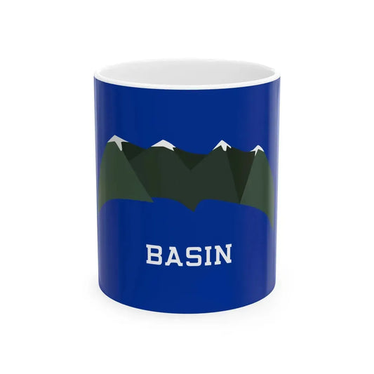 Flag of Basin Wyoming (United States) White Coffee Mug 11oz - Go Mug Yourself