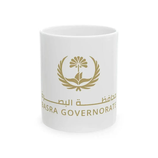Flag of Basra Governorate (Iraq) White Coffee Mug 11oz - Go Mug Yourself