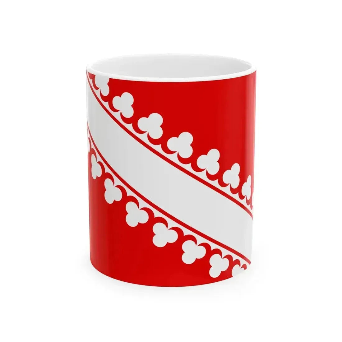 Flag of Basse-Alsace (France) White Coffee Mug 11oz - Go Mug Yourself