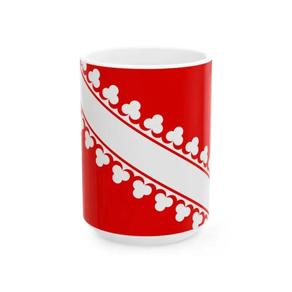 Flag of Basse-Alsace (France) White Coffee Mug 15oz - Go Mug Yourself