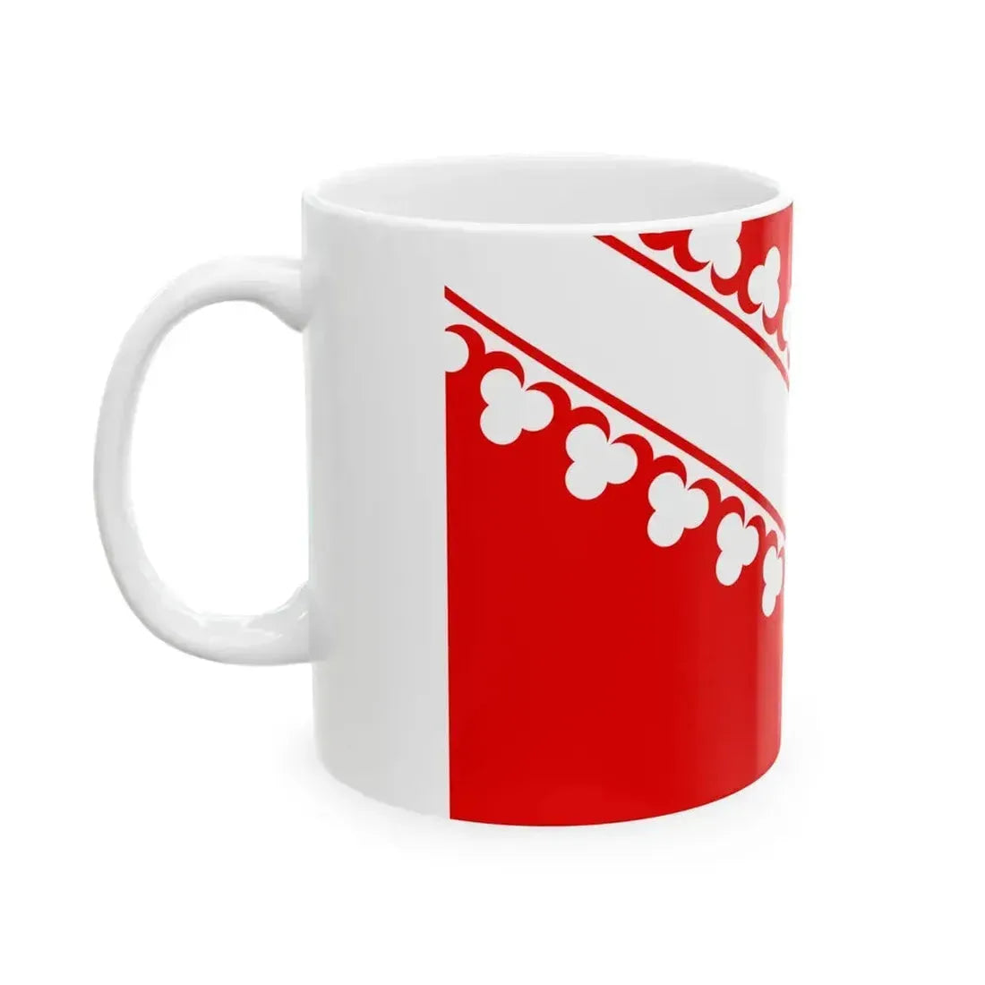Flag of Basse-Alsace (France) White Coffee Mug - Go Mug Yourself