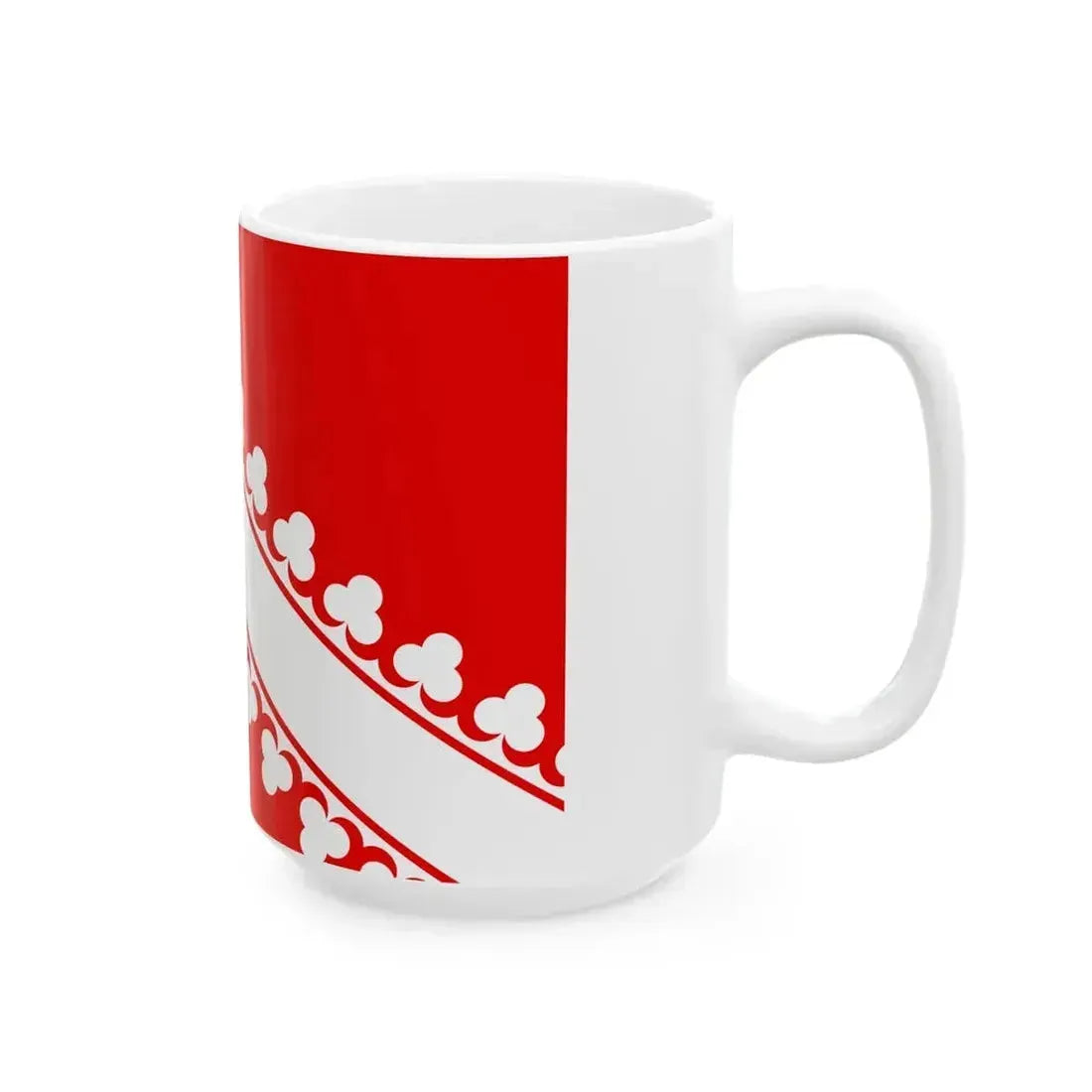 Flag of Basse-Alsace (France) White Coffee Mug - Go Mug Yourself