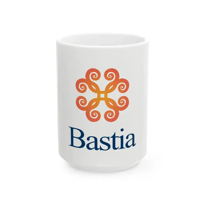 Flag of Bastia (France) White Coffee Mug 15oz - Go Mug Yourself