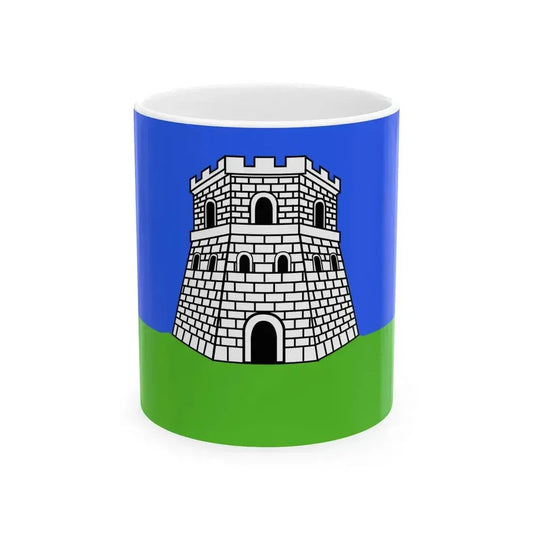 Flag of Bastia Variant (France) White Coffee Mug 11oz - Go Mug Yourself