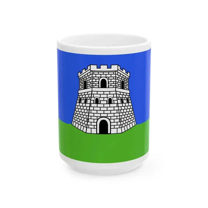 Flag of Bastia Variant (France) White Coffee Mug 15oz - Go Mug Yourself
