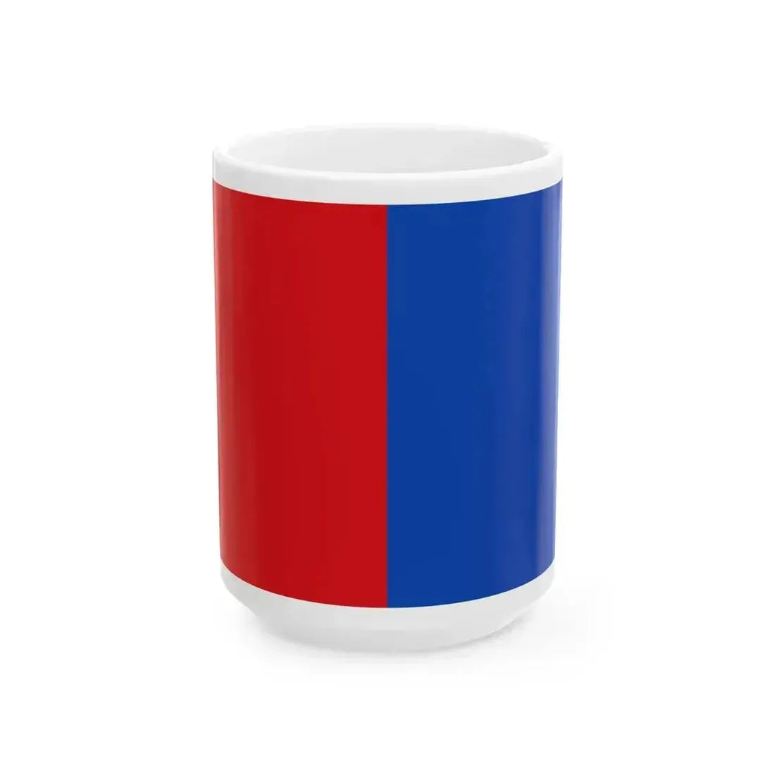 Flag of Bastogne (Belgium) White Coffee Mug 15oz - Go Mug Yourself