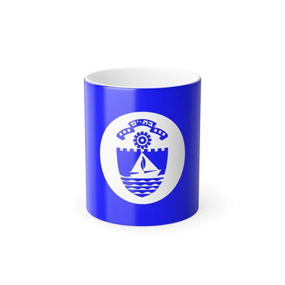 Flag of Bat Yam Israel - Color Changing Coffee Mug-11oz-Go Mug Yourself