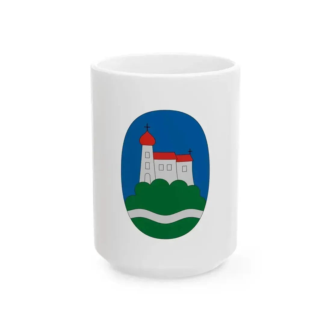 Flag of Bata (Hungary) White Coffee Mug 15oz - Go Mug Yourself