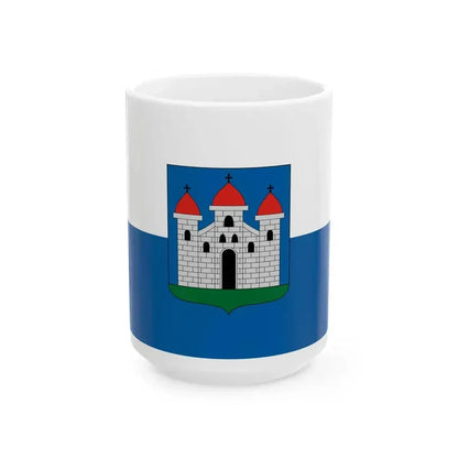 Flag of Bataszek (Hungary) White Coffee Mug 15oz - Go Mug Yourself