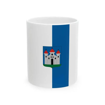 Flag of Bataszek vertical (Hungary) White Coffee Mug 11oz - Go Mug Yourself