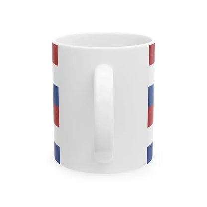 Flag of Batavia Dutch East Indies Johnsons Chart of the Flags and National Emblems of the World - 1864 (Netherlands) White Coffee Mug - Go Mug Yourself