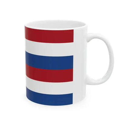 Flag of Batavia Dutch East Indies Johnsons Chart of the Flags and National Emblems of the World - 1864 (Netherlands) White Coffee Mug - Go Mug Yourself