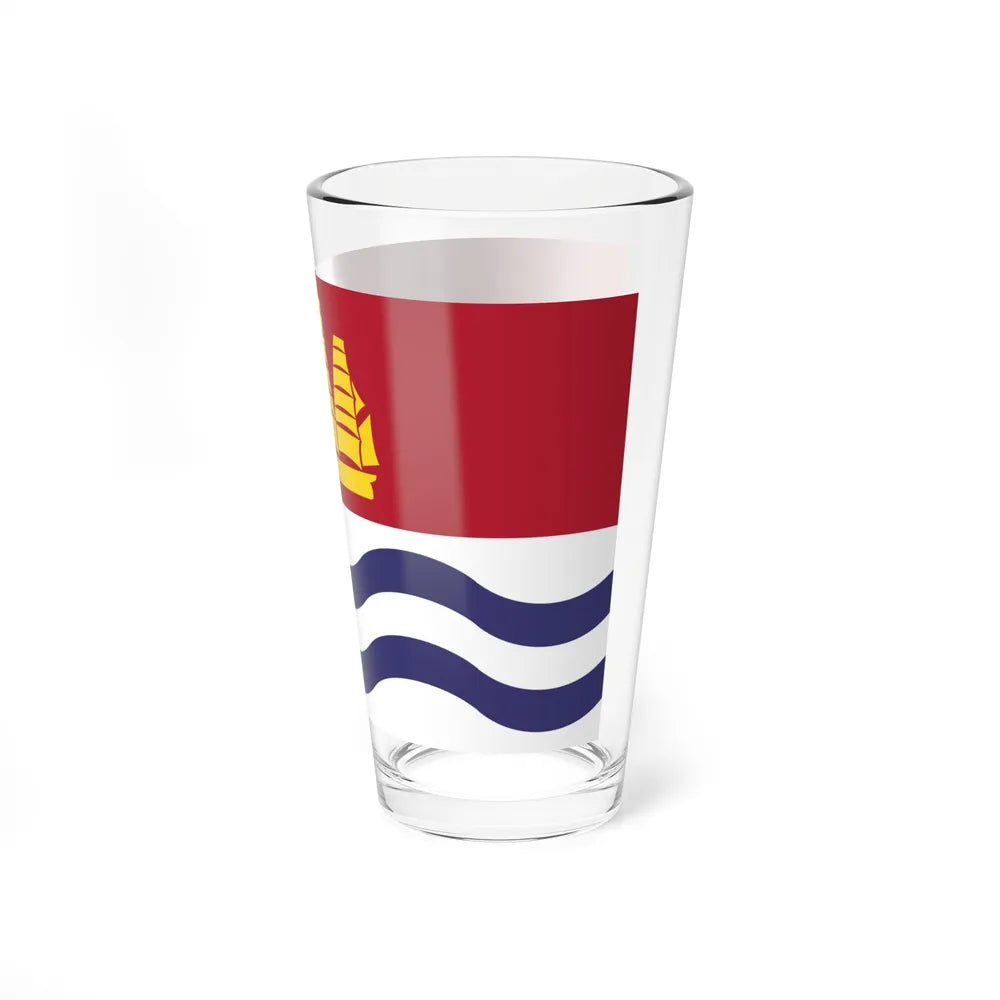 Flag of Bath, Maine - Pint Glass 16oz-Go Mug Yourself