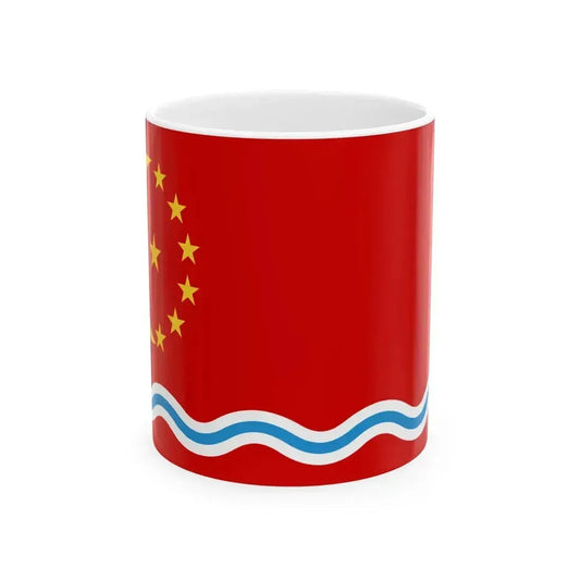 Flag of Batken (Kyrgyzstan) White Coffee Mug 11oz - Go Mug Yourself