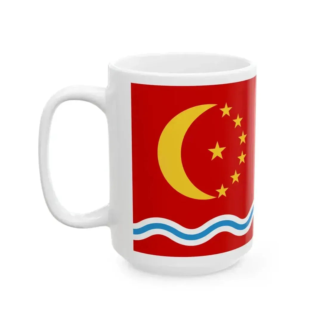 Flag of Batken (Kyrgyzstan) White Coffee Mug - Go Mug Yourself