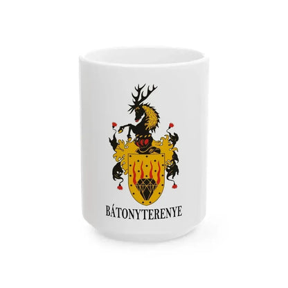 Flag of Batonyterenye (Hungary) White Coffee Mug 15oz - Go Mug Yourself