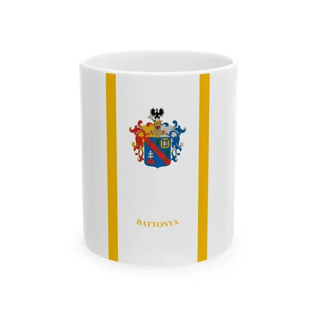 Flag of Battonya vertical (Hungary) White Coffee Mug 11oz - Go Mug Yourself