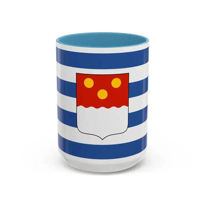Flag of Batumi Georgia - Accent Coffee Mug 15oz Light Blue - Go Mug Yourself