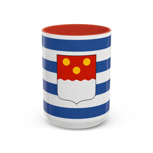 Flag of Batumi Georgia - Accent Coffee Mug 15oz Red - Go Mug Yourself