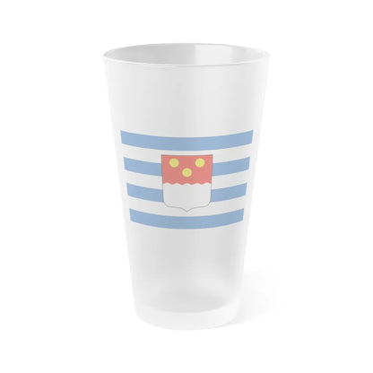 Flag of Batumi Georgia - Frosted Pint Glass 16oz-16oz-Frosted-Go Mug Yourself