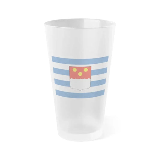 Flag of Batumi Georgia - Frosted Pint Glass 16oz 16oz Frosted - Go Mug Yourself