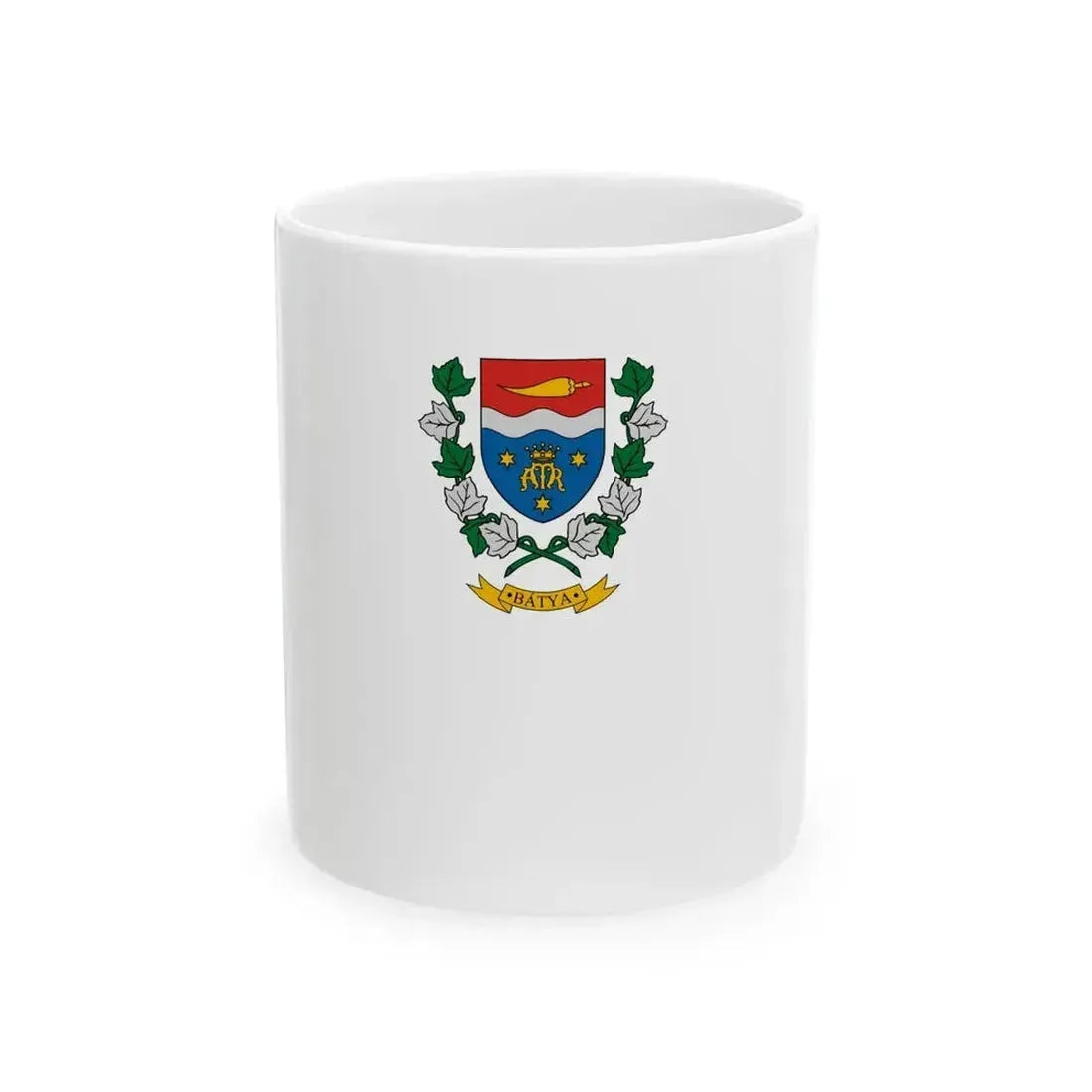 Flag of Batya vertical (Hungary) White Coffee Mug 11oz - Go Mug Yourself