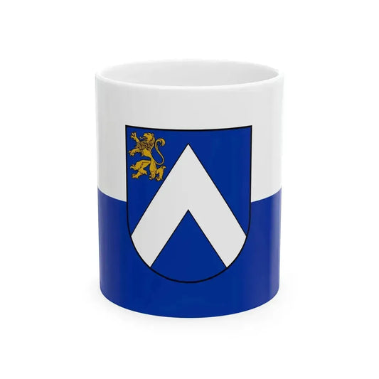 Flag of Bauskas novads (Latvia) White Coffee Mug 11oz - Go Mug Yourself