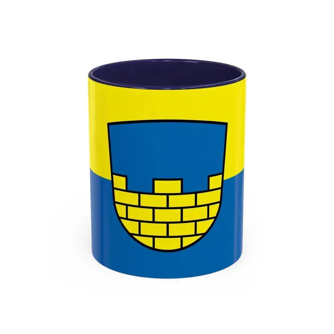 Flag of Bautzen Germany - Accent Coffee Mug 11oz Navy - Go Mug Yourself