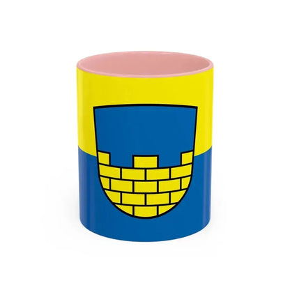 Flag of Bautzen Germany - Accent Coffee Mug 11oz Pink - Go Mug Yourself