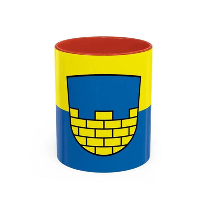 Flag of Bautzen Germany - Accent Coffee Mug 11oz Red - Go Mug Yourself