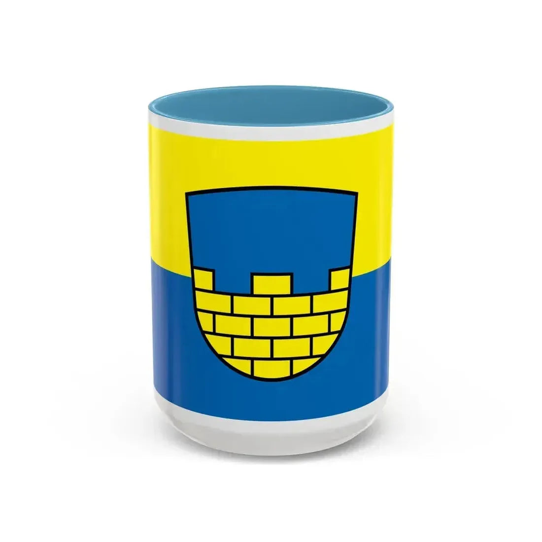 Flag of Bautzen Germany - Accent Coffee Mug 15oz Light Blue - Go Mug Yourself