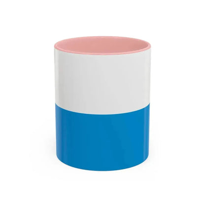 Flag of Bavaria bicolour variant Germany - Accent Coffee Mug 11oz Pink - Go Mug Yourself