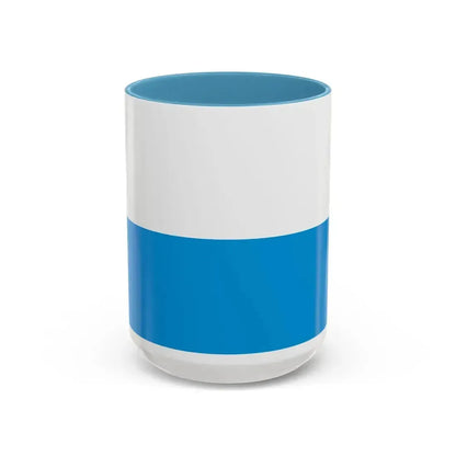 Flag of Bavaria bicolour variant Germany - Accent Coffee Mug 15oz Light Blue - Go Mug Yourself