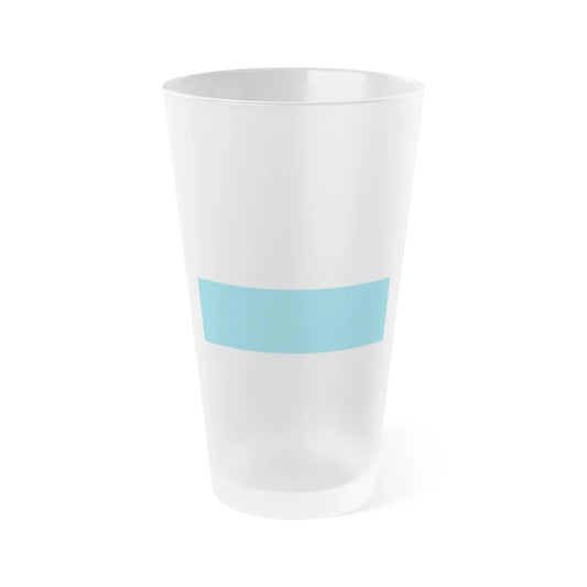 Flag of Bavaria bicolour variant Germany - Frosted Pint Glass 16oz-16oz-Frosted-Go Mug Yourself