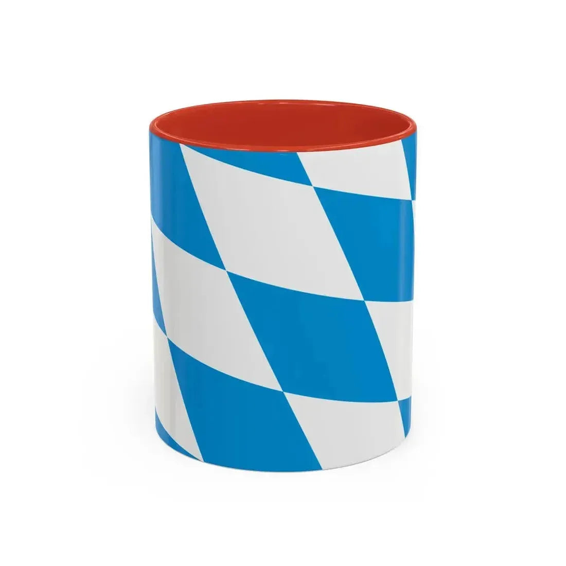Flag of Bavaria lozengy variant Germany - Accent Coffee Mug 11oz Red - Go Mug Yourself