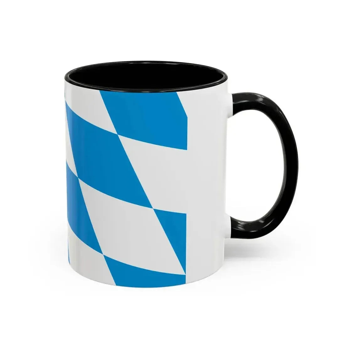 Flag of Bavaria lozengy variant Germany - Accent Coffee Mug - Go Mug Yourself