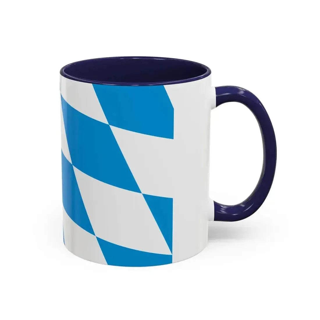 Flag of Bavaria lozengy variant Germany - Accent Coffee Mug - Go Mug Yourself