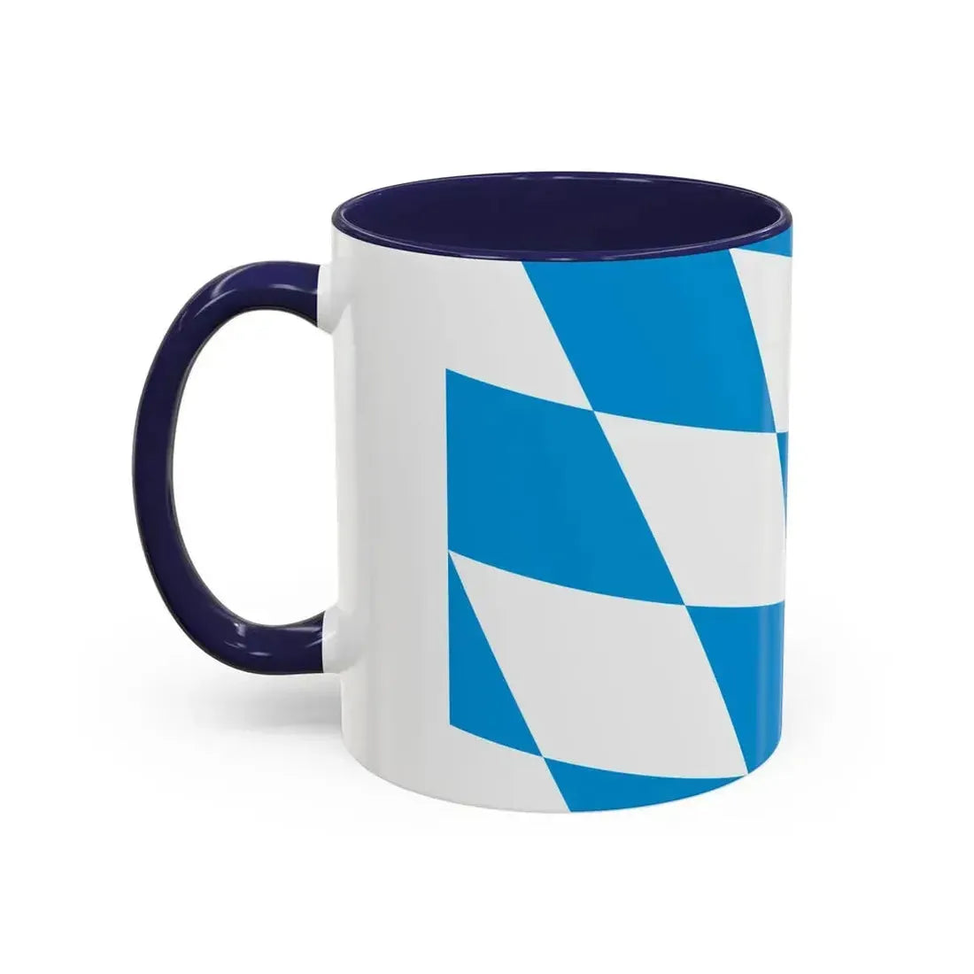 Flag of Bavaria lozengy variant Germany - Accent Coffee Mug - Go Mug Yourself