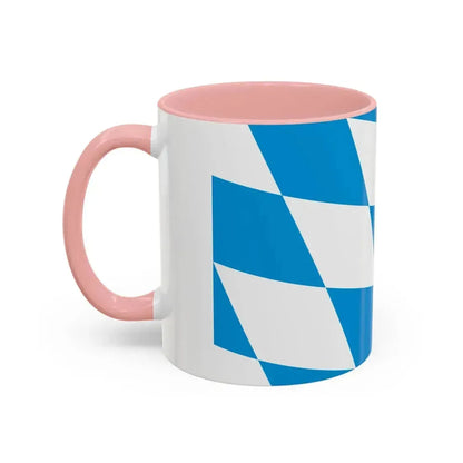 Flag of Bavaria lozengy variant Germany - Accent Coffee Mug - Go Mug Yourself