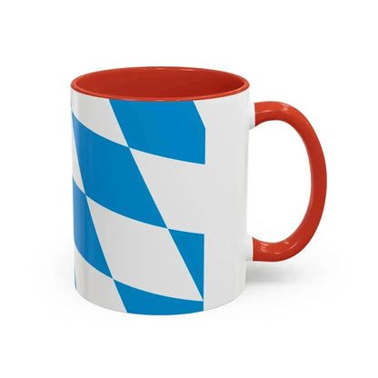Flag of Bavaria lozengy variant Germany - Accent Coffee Mug - Go Mug Yourself