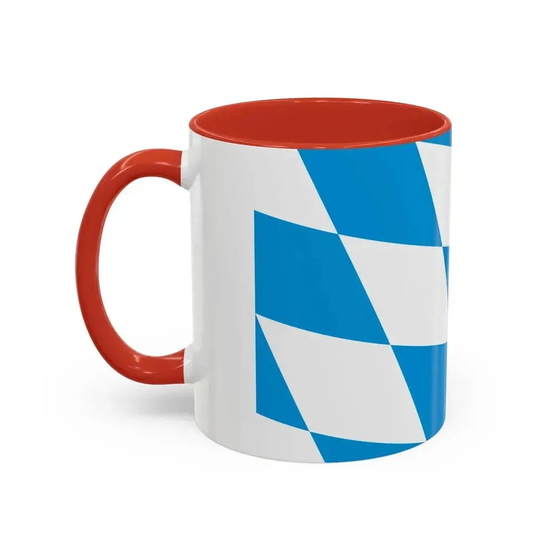 Flag of Bavaria lozengy variant Germany - Accent Coffee Mug - Go Mug Yourself
