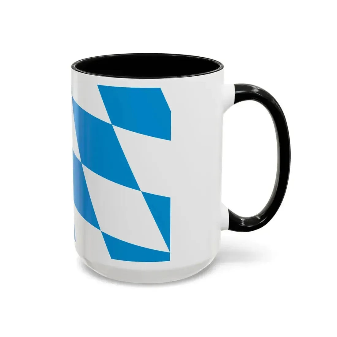 Flag of Bavaria lozengy variant Germany - Accent Coffee Mug - Go Mug Yourself