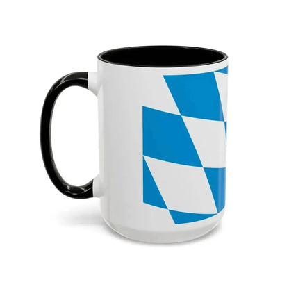 Flag of Bavaria lozengy variant Germany - Accent Coffee Mug - Go Mug Yourself