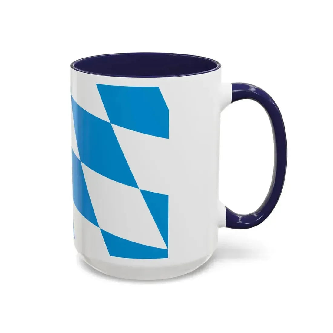 Flag of Bavaria lozengy variant Germany - Accent Coffee Mug - Go Mug Yourself
