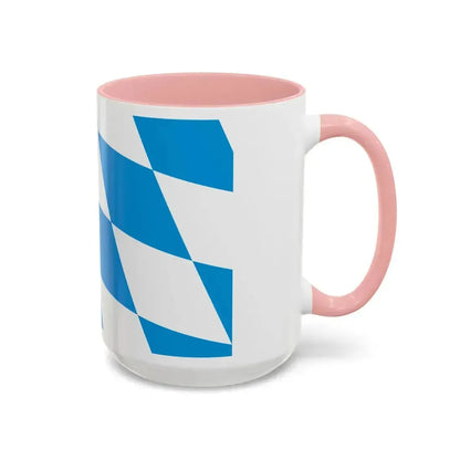Flag of Bavaria lozengy variant Germany - Accent Coffee Mug - Go Mug Yourself