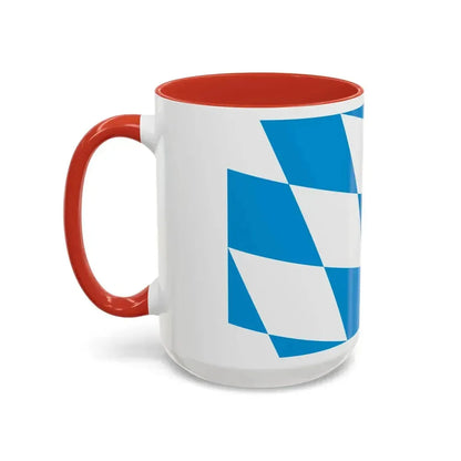Flag of Bavaria lozengy variant Germany - Accent Coffee Mug - Go Mug Yourself
