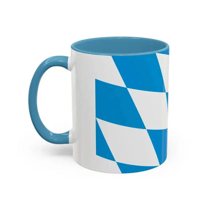 Flag of Bavaria lozengy variant Germany - Accent Coffee Mug - Go Mug Yourself